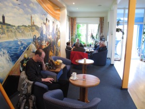 Warten im Hotel